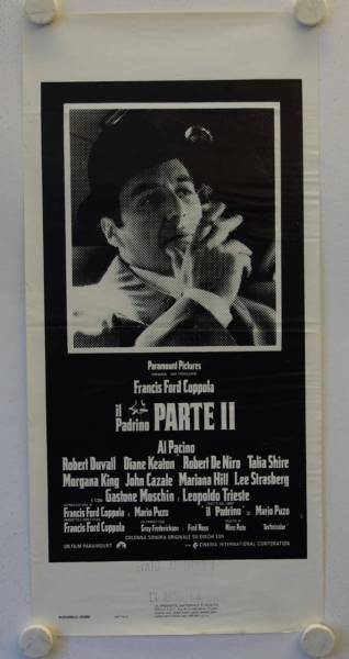 The Godfather Part II original release italian locandina movie poster